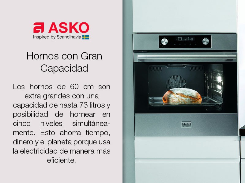 OP8636S - Horno Pirolítico 60 x 60 cm Pro Series™ - Asko Appliances Mexico